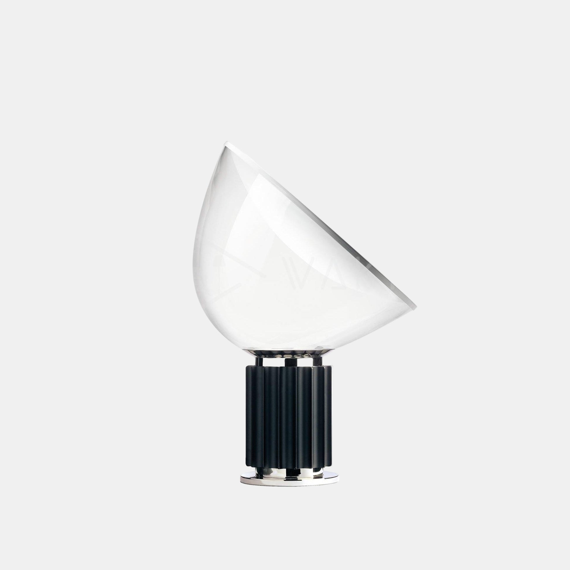 Moderne Kunstnerisk Bordlampe med Justerbar Glasdiffuser Bordlampe Tech Butik Sort Dia 37.3cm x H 48.5cm