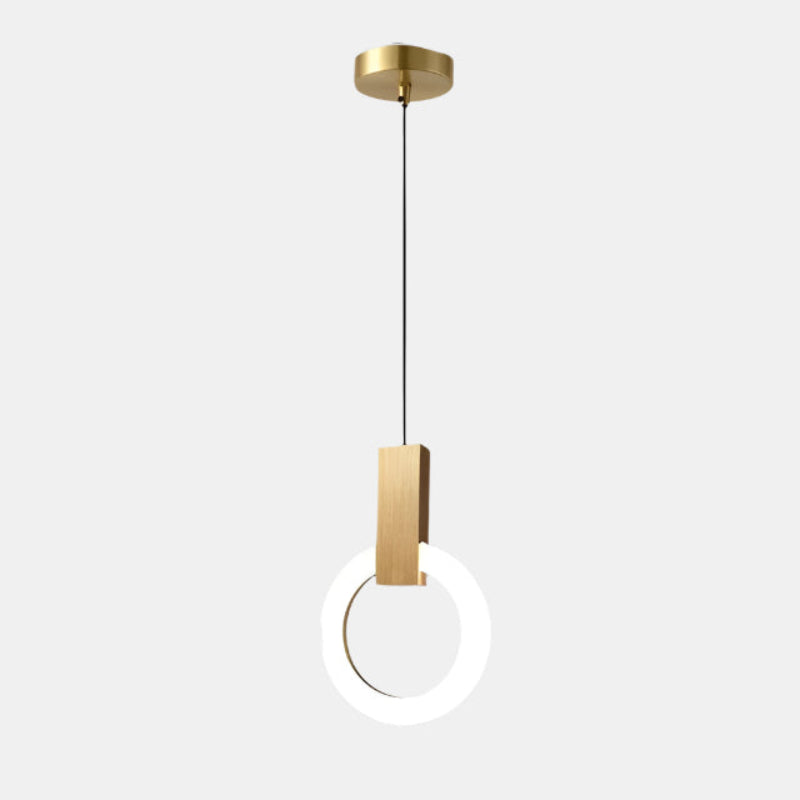 Moderne LED-pendel lampe til spisestue, stue og entré Hængelamper Tech Butik Stor: Dia 30cm x H40cm Guld