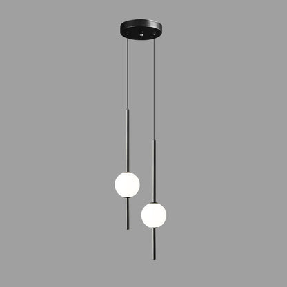 Moderne LED-pendel lampe til stilfulde hjem Hængelamper Tech Butik Sort 2 lys