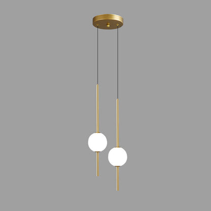 Moderne LED-pendel lampe til stilfulde hjem Hængelamper Tech Butik Guld 2 lys