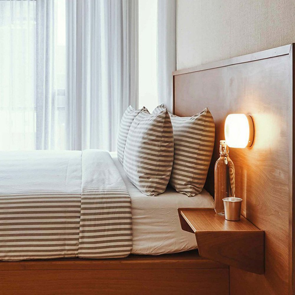 Moderne LED-væglampe i glas til elegante interiører Væglampe Tech Butik