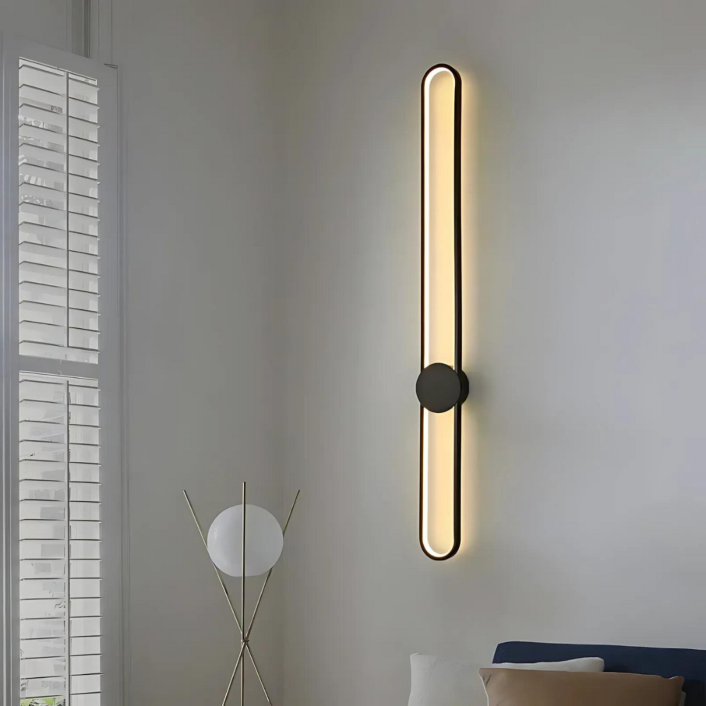 Moderne LED-væglampe til nutidens hjem Væglamper Tech Butik Sort 60cm