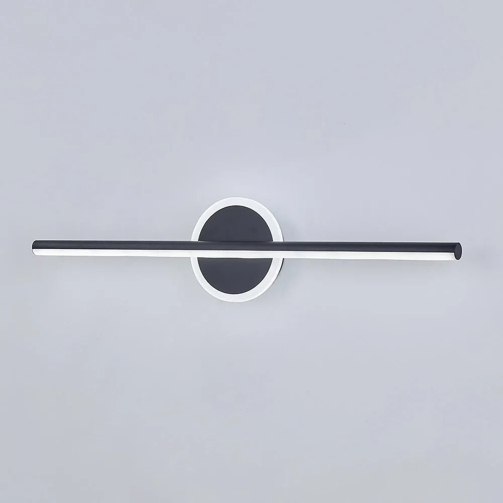 Moderne LED-væglampe til soveværelse, badeværelse og stue Væglamper Tech Butik Sort Rund 40 CM