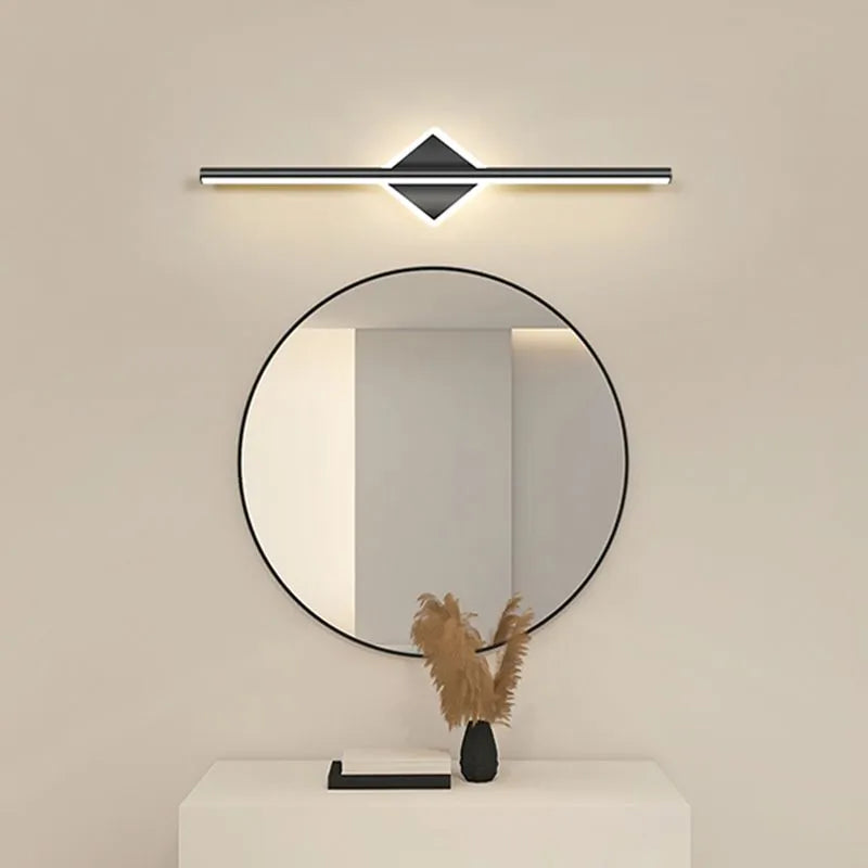 Moderne LED-væglampe til soveværelse, badeværelse og stue Væglamper Tech Butik Sort Firkantet 40 CM