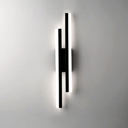 Moderne LED-væglampe til stuen eller soveværelset Væglampe Tech Butik Sort B +3 Farvetemperaturer skiftbar 48 CM