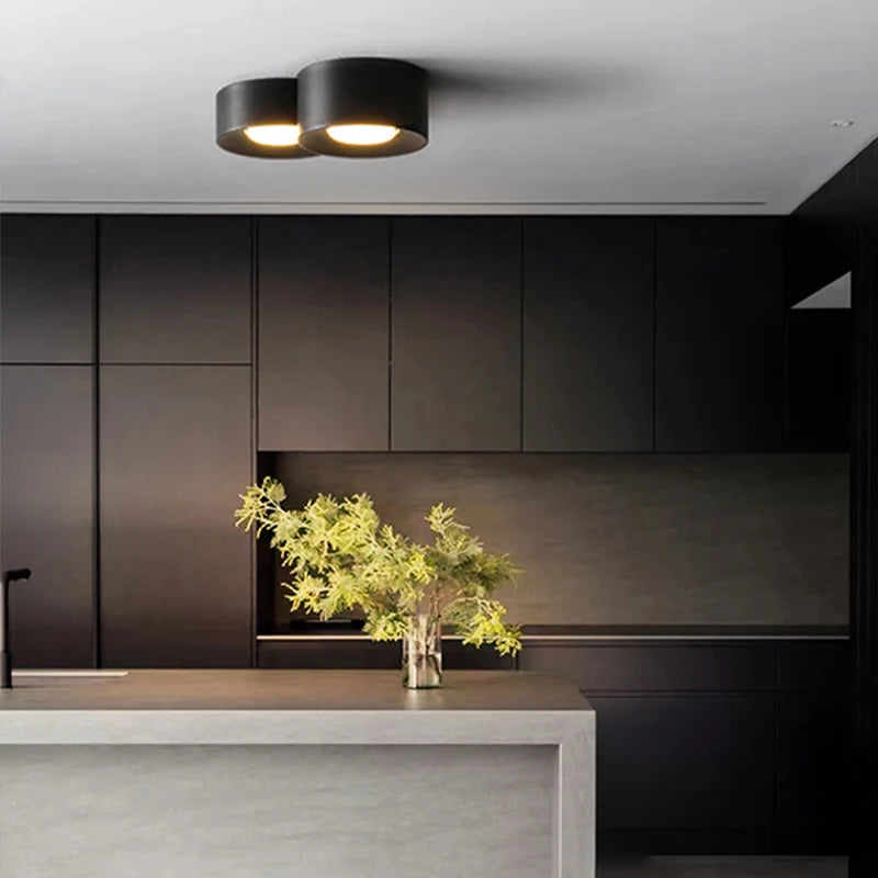 Moderne LED Loftlampe med Cylinderformet Spot – Minimalistisk Elegance over Dig Loftlamper Tech Butik