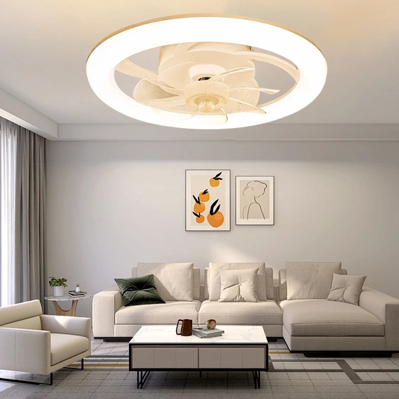Moderne LED Loftventilator til Elegant Lys og Luftcirkulation loftsventilator Lampe Tech Butik