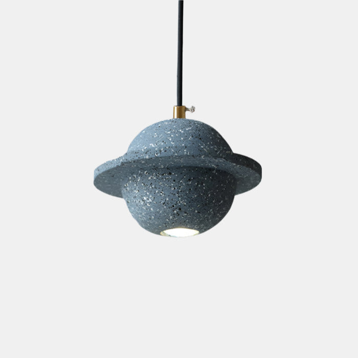 Moderne LED Pendel med Planetformet Design Hængelamper Tech Butik A-Gråblå