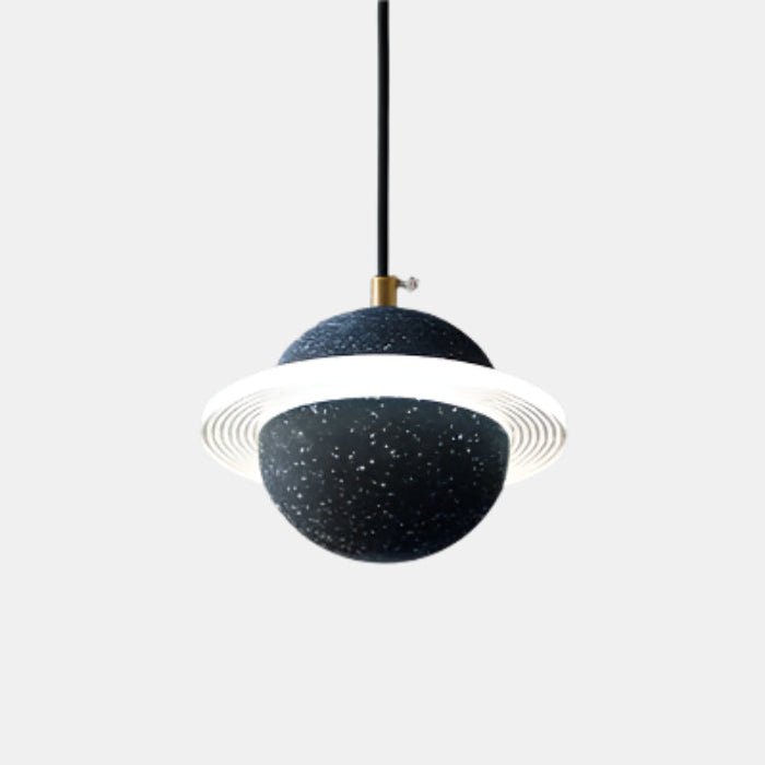 Moderne LED Pendel med Planetformet Design Hængelamper Tech Butik B-Sand sort