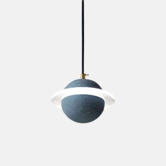 Moderne LED Pendel med Planetformet Design Hængelamper Tech Butik B-Gråblå