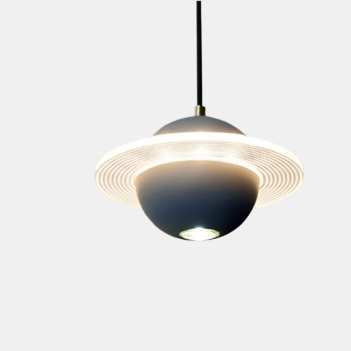 Moderne LED Pendel med Planetformet Design Hængelamper Tech Butik C-Cementfarve