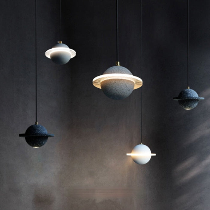Moderne LED Pendel med Planetformet Design Hængelamper Tech Butik
