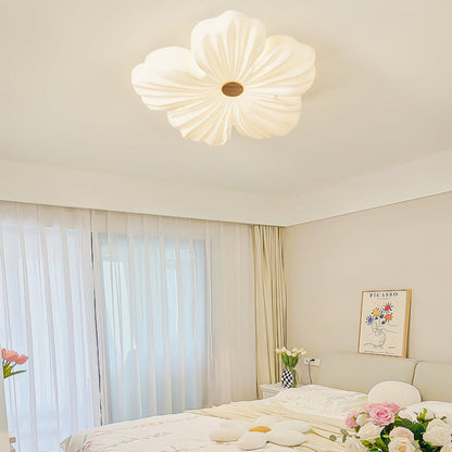 Moderne LED-loftlampe med cremefarvet kronblad til elegante interiører loftlampe Tech Butik