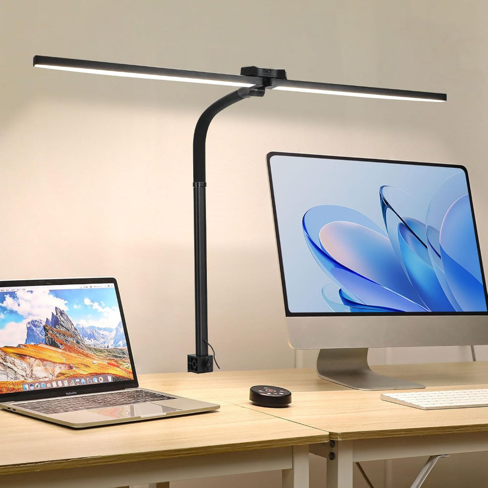 Moderne LED Skrivebordslampe med Bred Belysning Praktiske lamper Tech Butik