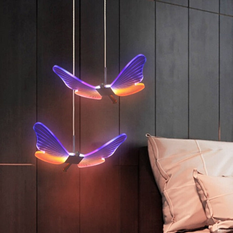 Moderne LED Sommerfuglelampe til Væg eller Ophæng Børnelamper Tech Butik