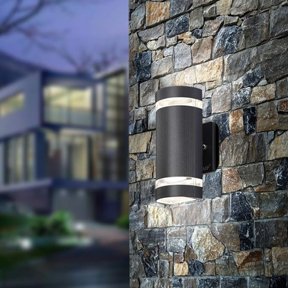 Moderne LED Udendørs Væglampe Up & Down IP65 E27 Udendørs belysning Tech Butik