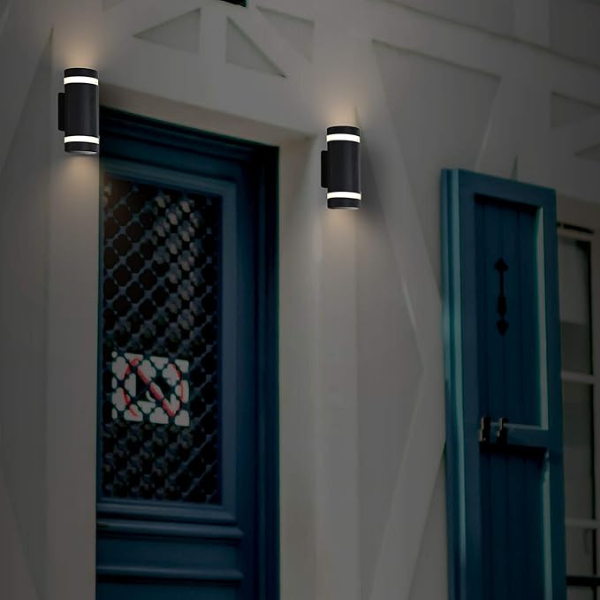 Moderne LED Udendørs Væglampe Up & Down IP65 E27 Udendørs belysning Tech Butik