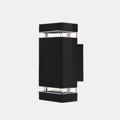 Moderne LED Udendørs Væglampe Up & Down IP65 E27 Udendørs belysning Tech Butik Kvadrat 1 Lag Varmhvid Lampe