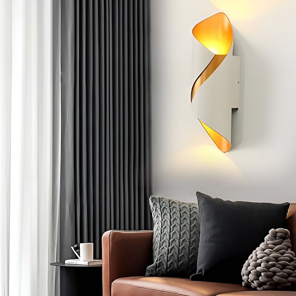 Moderne LED Væglampe til Soveværelse, Gang og Indendørs Dekoration Væglamper Tech Butik Hvid+Guld Hvid