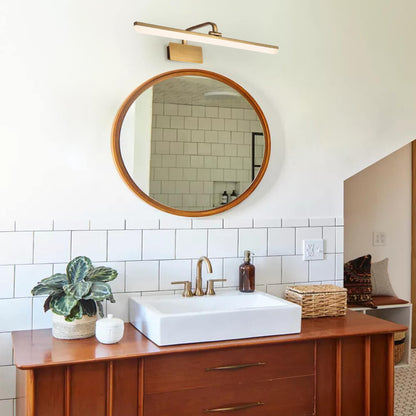 Moderne LED Væglys i Satin Guld – Elegant Belysning til Badeværelse Væglamper Tech Butik