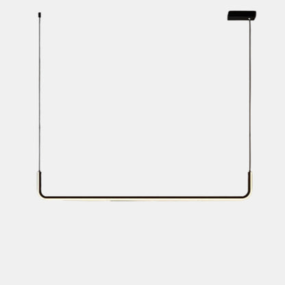 Moderne Lineær Loftslampe med Justerbart LED-Lys Loftslampe Tech Butik Enkelt - 90cm x 115cm - 21W Sort Kold Hvid