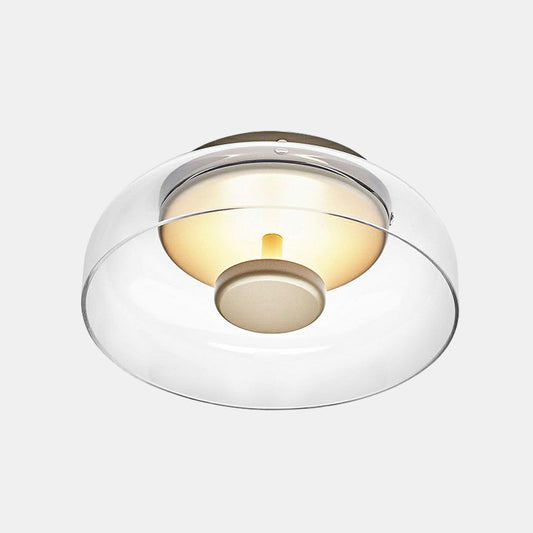 Moderne Loftlampe i Skålform med Blødt Hvidt Lys Loftslampe Tech Butik Amber Hvid