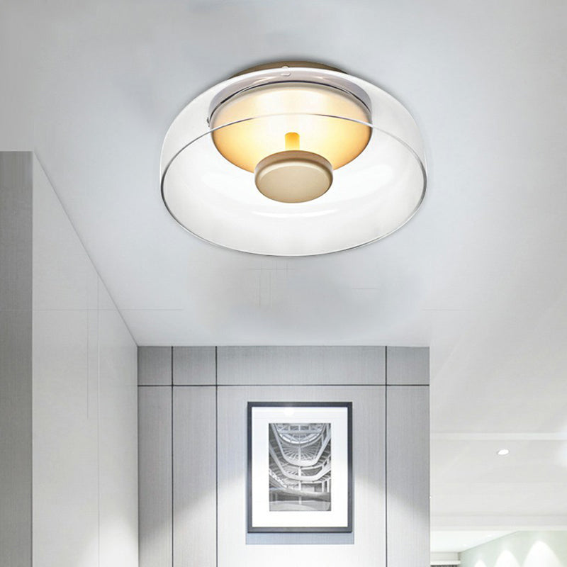 Moderne Loftlampe i Skålform med Blødt Hvidt Lys Loftslampe Tech Butik