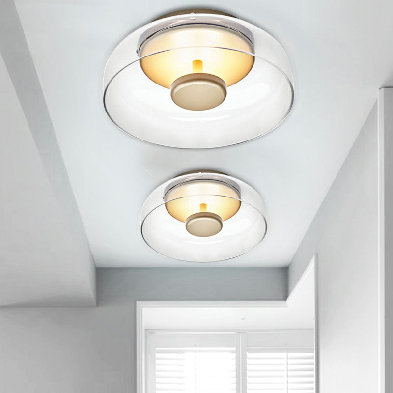 Moderne Loftlampe i Skålform med Blødt Hvidt Lys Loftslampe Tech Butik