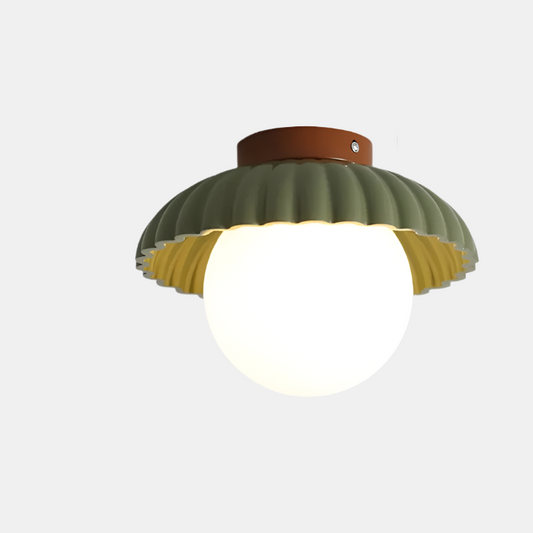 Moderne Loftlampe med Blomsterknop til Gang og Entré Loftlamper Tech Butik Grøn