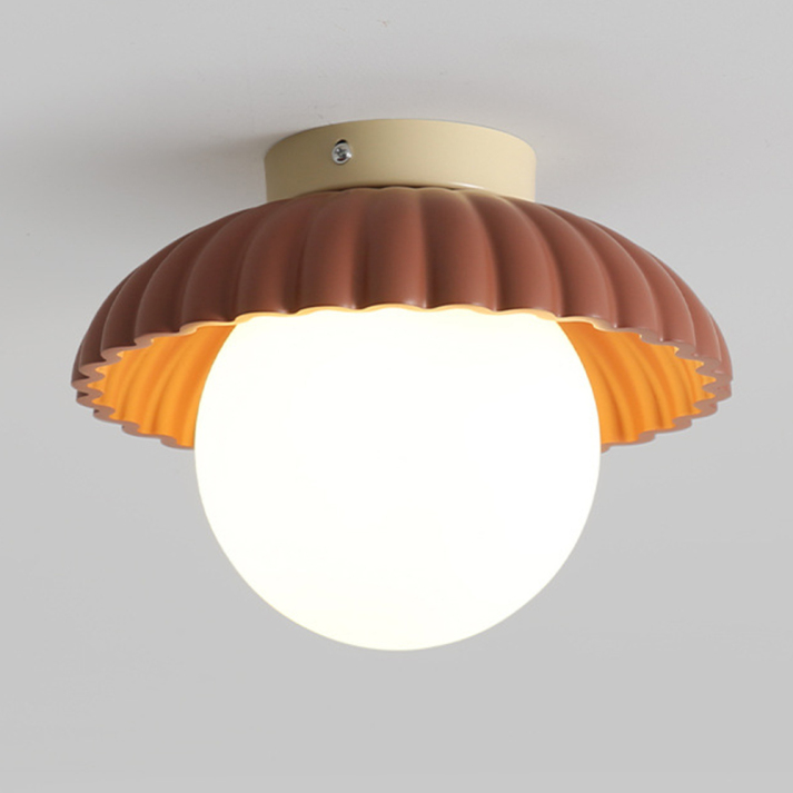 Moderne Loftlampe med Blomsterknop til Gang og Entré Loftlamper Tech Butik Orange
