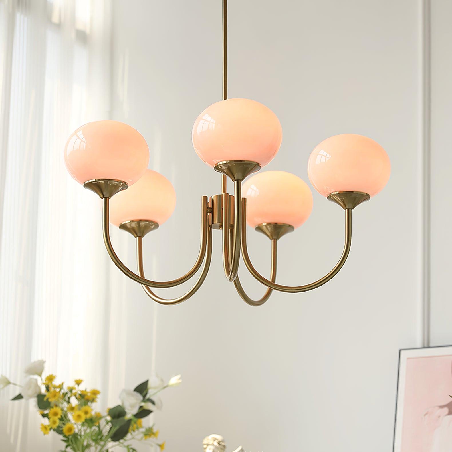 Moderne Loftlampe med Kunstneriske Glasskærme Pendellampe Tech Butik