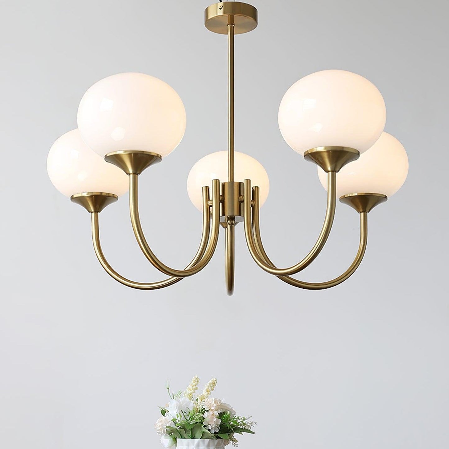 Moderne Loftlampe med Kunstneriske Glasskærme Pendellampe Tech Butik