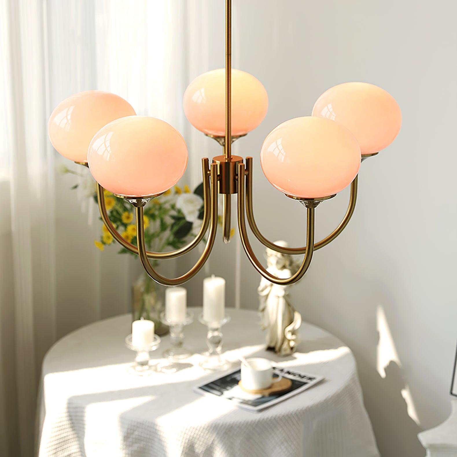 Moderne Loftlampe med Kunstneriske Glasskærme Pendellampe Tech Butik