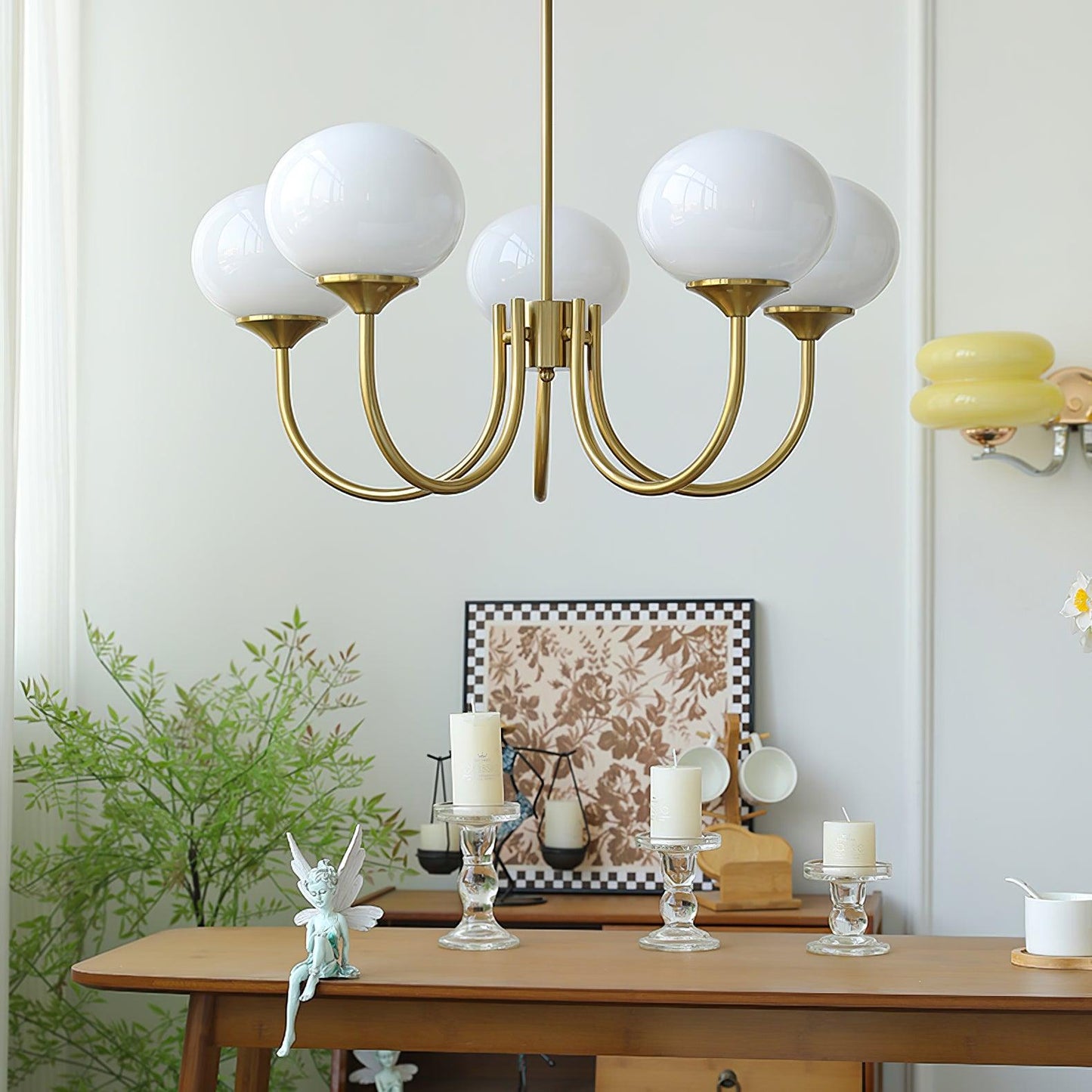 Moderne Loftlampe med Kunstneriske Glasskærme Pendellampe Tech Butik