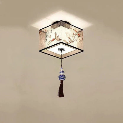 Moderne Loftlampe med Lotus-inspireret Design og Blød Belysning Loftlamper Tech Butik J-Vedhæng