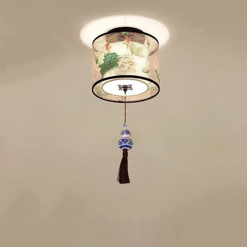 Moderne Loftlampe med Lotus-inspireret Design og Blød Belysning Loftlamper Tech Butik K-Vedhæng