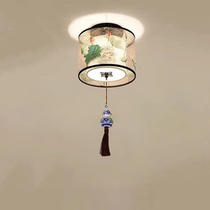 Moderne Loftlampe med Lotus-inspireret Design og Blød Belysning Loftlamper Tech Butik K-Vedhæng