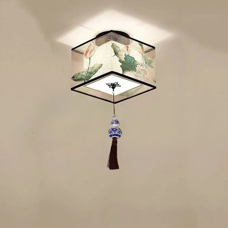 Moderne Loftlampe med Lotus-inspireret Design og Blød Belysning Loftlamper Tech Butik L-Vedhæng