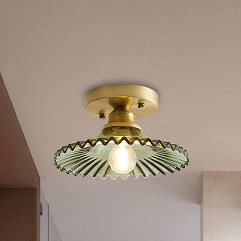 Flared Semi Flush Loftlampe – Industriel Elegance til Moderne Interiører Belysning Tech Butik
