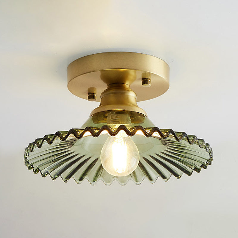 Flared Semi Flush Loftlampe – Industriel Elegance til Moderne Interiører Belysning Tech Butik