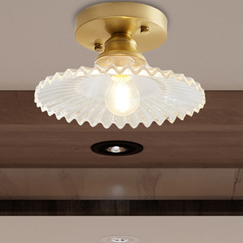 Flared Semi Flush Loftlampe – Industriel Elegance til Moderne Interiører Belysning Tech Butik