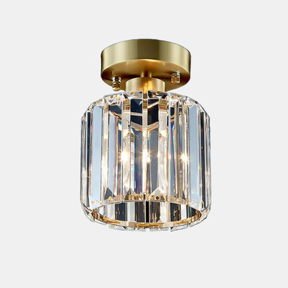 Moderne Loftlys med Krystal og Messing – Dæmpbar Belysning til Køkken og Gang Belysning Tech Butik