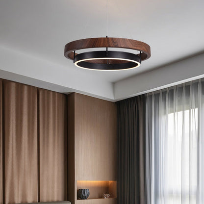 Moderne Loftlysekrone med Dobbeltring og Blødt LED-Lys Hængende lampe Tech Butik