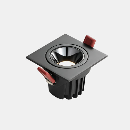 Moderne Loftmonteret LED Spotlys med Anti-blænd Design Lamp Tech Butik Sort Enkelt lys Kølig hvid
