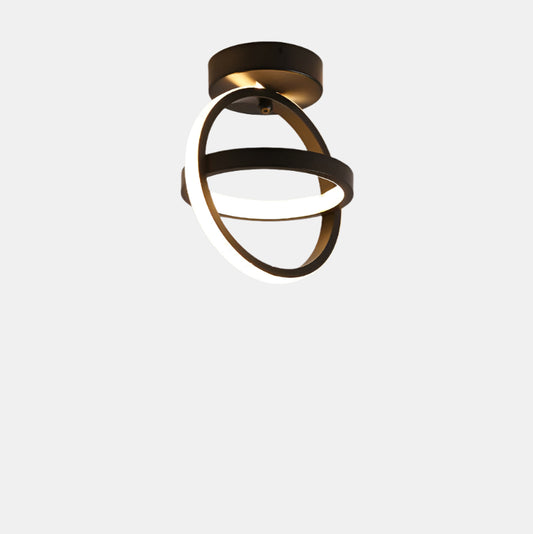Moderne Minimalistisk LED Loftlampe til Indendørs Brug Loftlamper Tech Butik A-Sort-21W tre farver lys