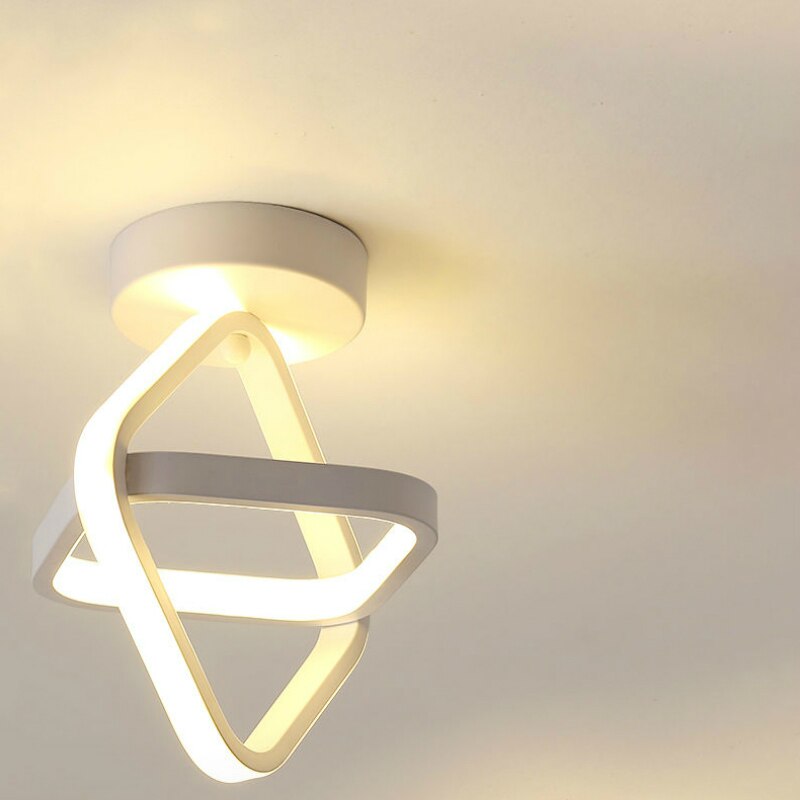 Moderne Minimalistisk LED Loftlampe til Indendørs Brug Loftlamper Tech Butik B-Hvid-22W tre farver lys