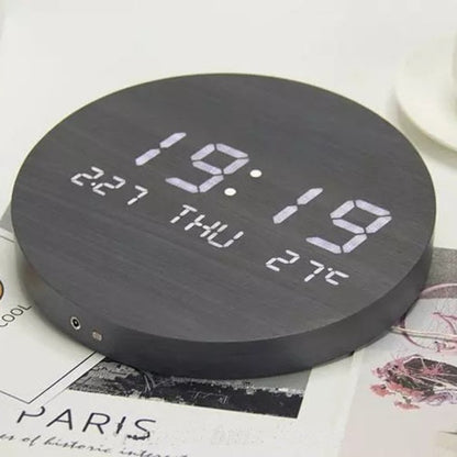 Moderne Minimalistisk LED Vægur til Stilrene Hjem Ure Tech Butik Sort