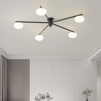 Moderne Minimalistisk Loftlampe med Elegante Ovale Pærer Loftslampe Tech Butik
