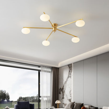 Moderne Minimalistisk Loftlampe med Elegante Ovale Pærer Loftslampe Tech Butik