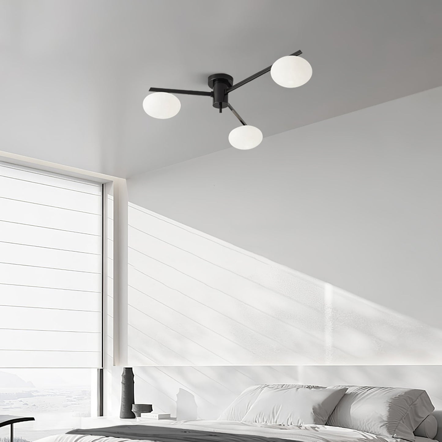 Moderne Minimalistisk Loftlampe med Elegante Ovale Pærer Loftslampe Tech Butik